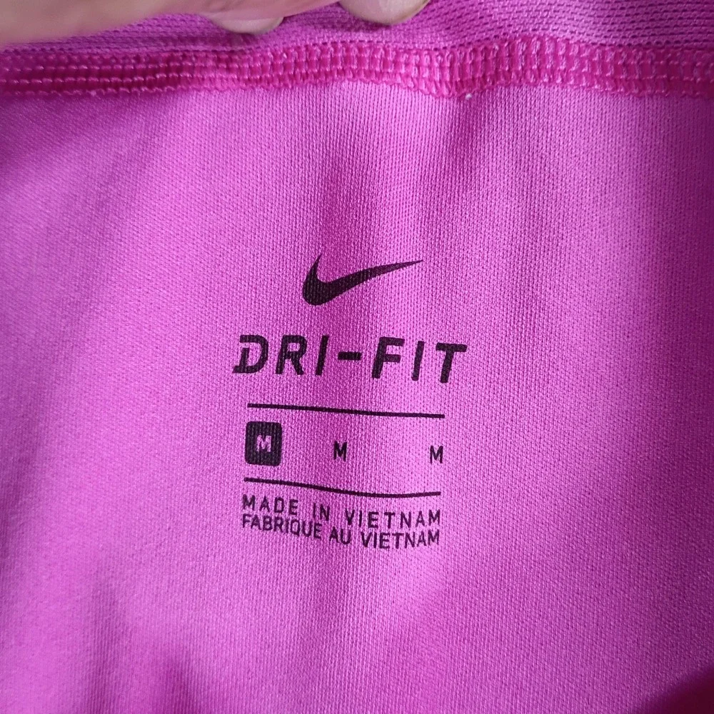 Nike Womens Dri-FIT Running Shorts Pink Medium Mesh Side Panels